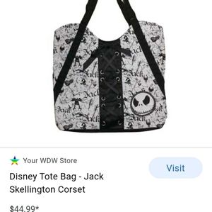 JACK O LANTERN CORSET DISNEY TOTE BAGE